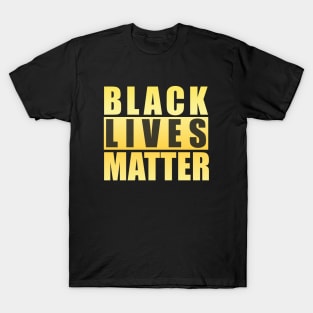 Black Lives Matter Golden T-Shirt